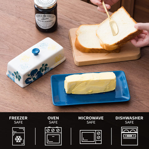 Sagoskat butter dish with lid makes a stylish gift for housewarmings, Mother's Day, or Christmas.
