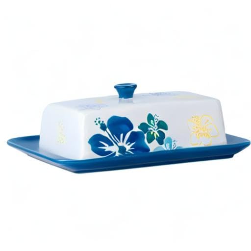 Sagoskat butter dish lid design for secure covering and odor containment on kitchen counters.