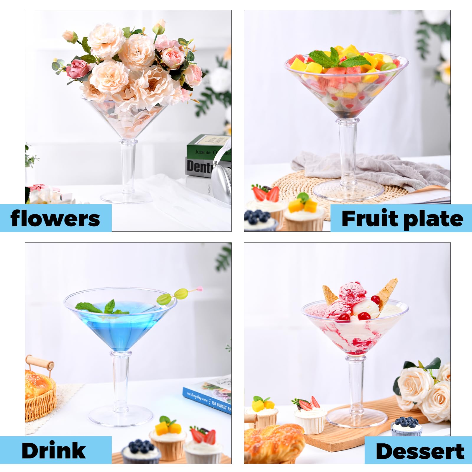 SAIAOKJ 48oz Giant Martini Glass makes a dramatic birthday gift idea.