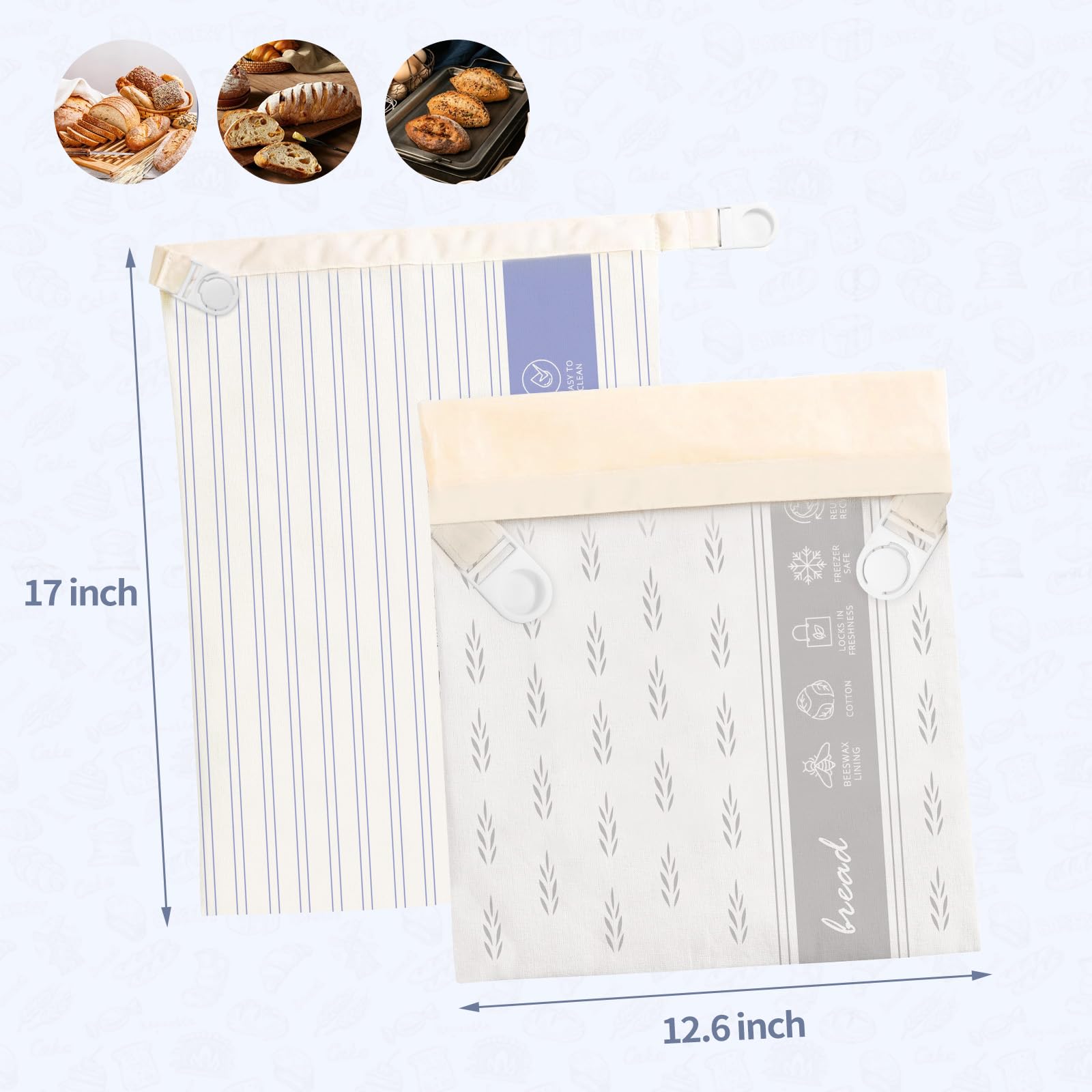 Saicefe beeswax bread bag in fridge storage demonstrates long-lasting freshness.
