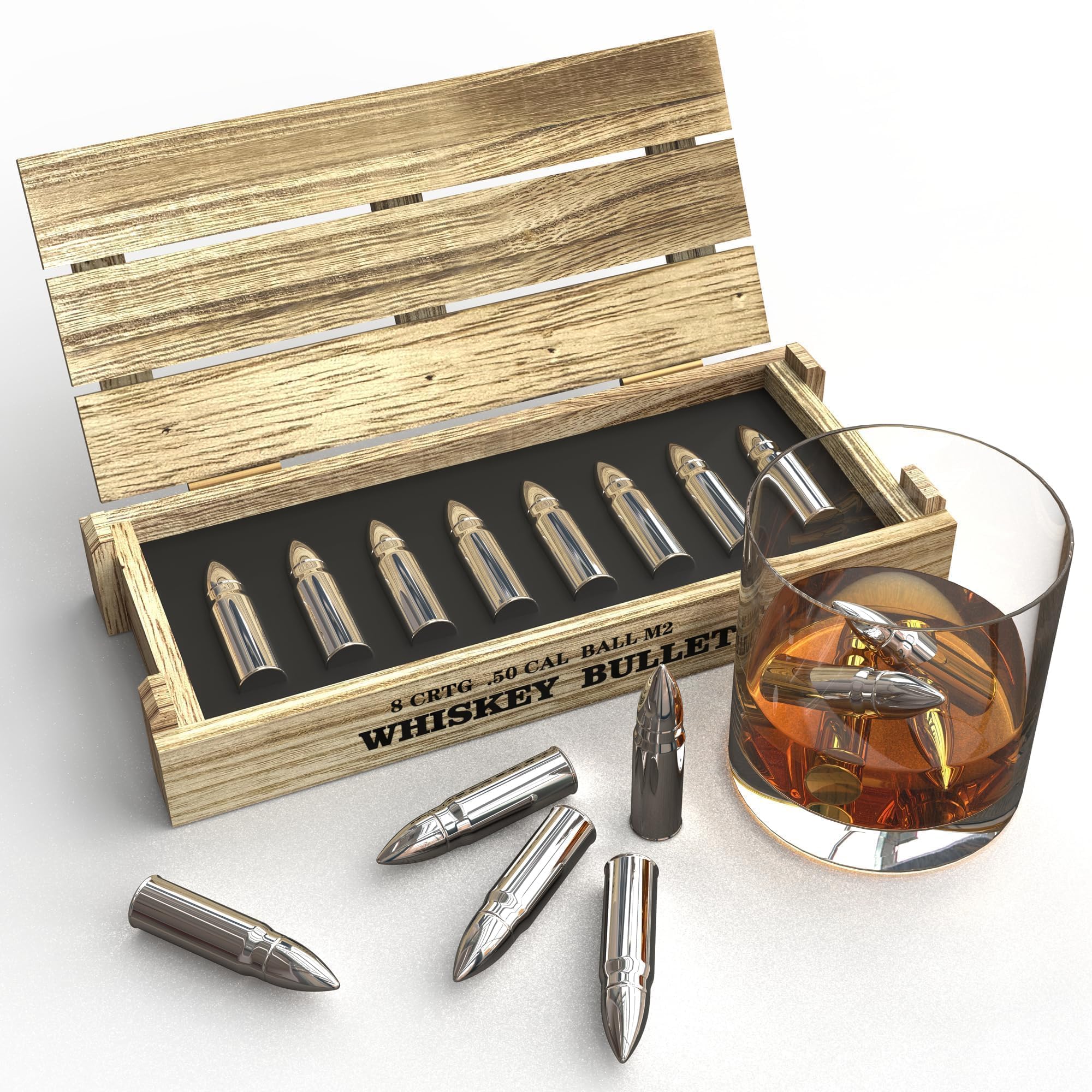 SAICOOS bullet whiskey stones for cooler, undiluted whisky flavor