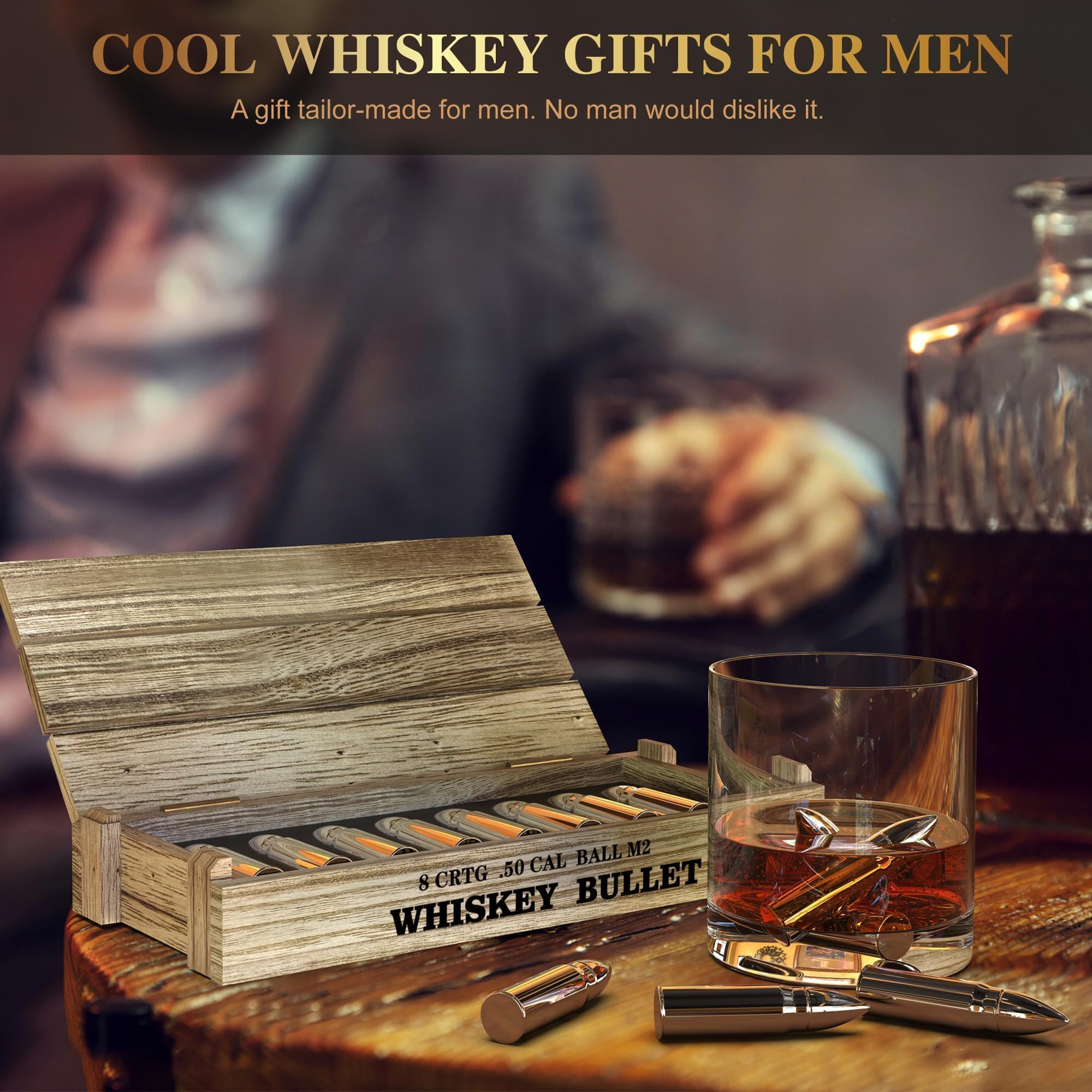 SAICOOS stainless steel whiskey stones are reusable and safe