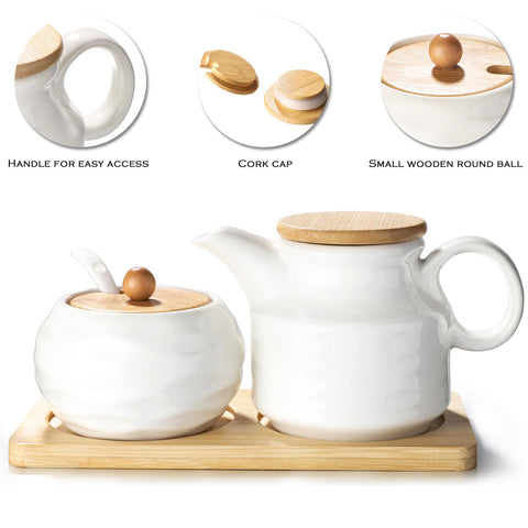Sailench sugar pot with lid keeps sugar tidy and ready for guests
