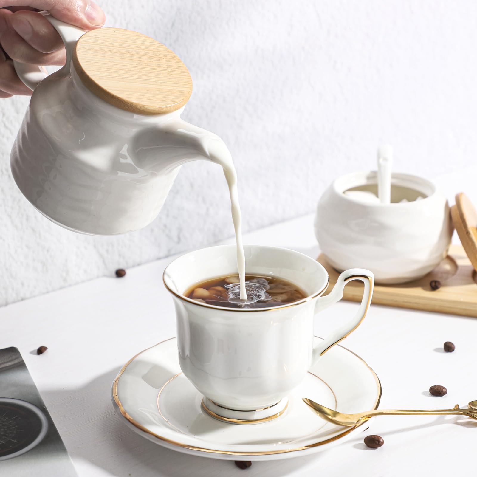 Sailench table setup with cream and sugar elevates everyday dining