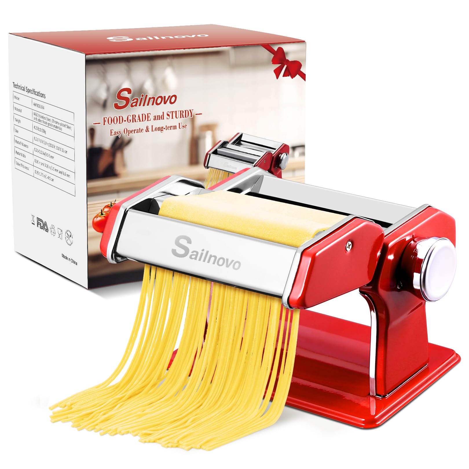 Sailnovo pasta maker makes a thoughtful gift for cooking enthusiasts