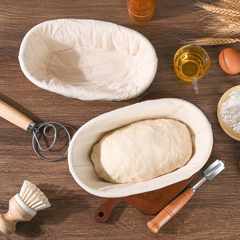 Saint Germain Bakery banneton basket smooth surface reduces sticking during baking