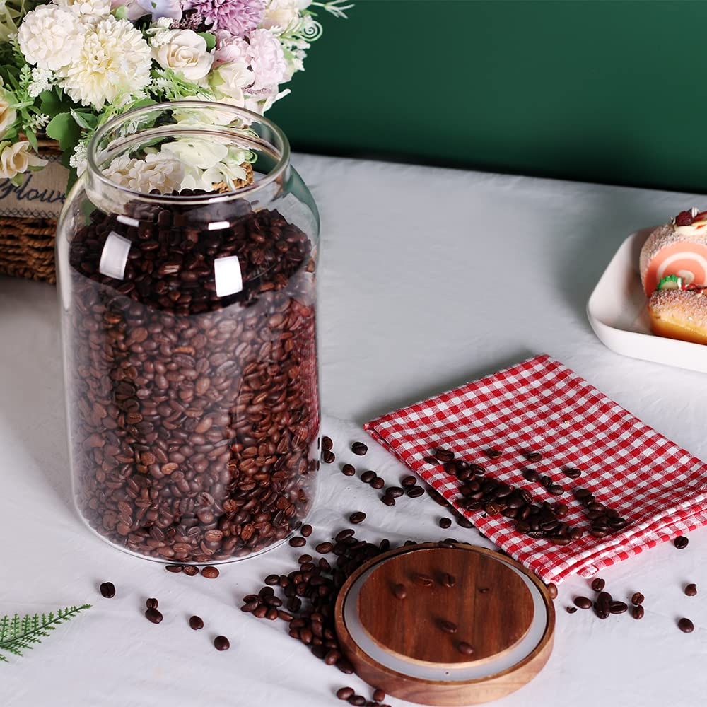 SAIOOL pantry-organizing jar with clear glass shows contents at a glance