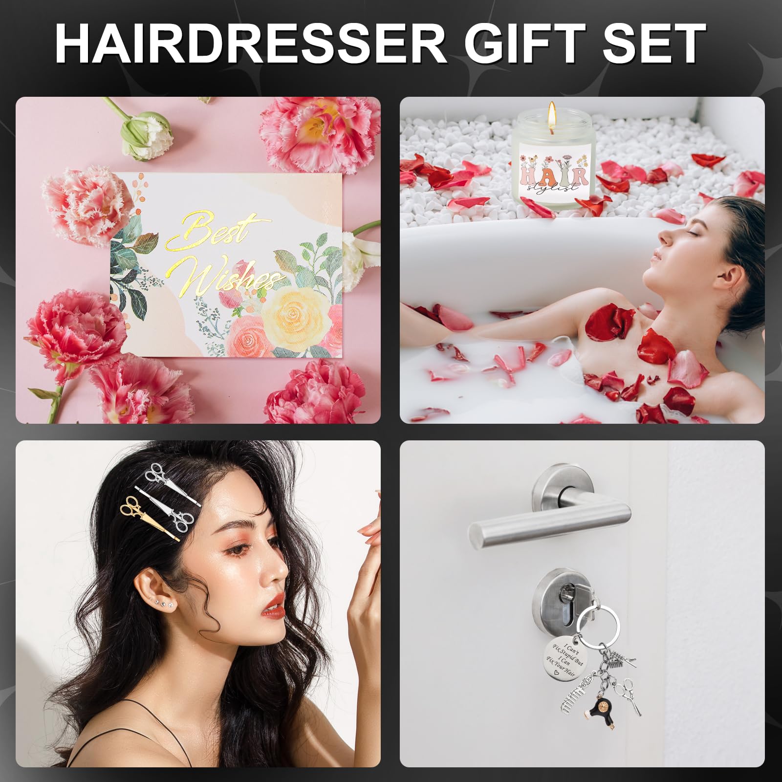SAIWEILAI ONLINE hair clip set sturdy stainless steel for secure hold.