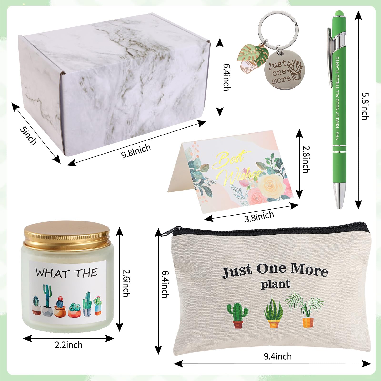 SAIWEILAI ONLINE makeup bag with Just One More Plant keeps essentials organized