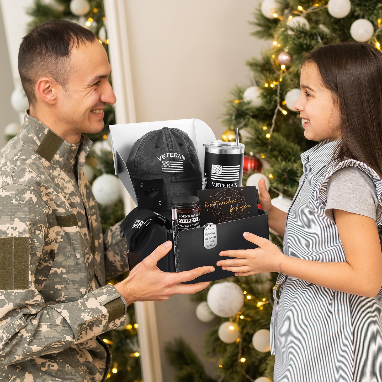 SAIWEILAI ONLINE veterans gift set gift box is eye-catching and gift-ready.