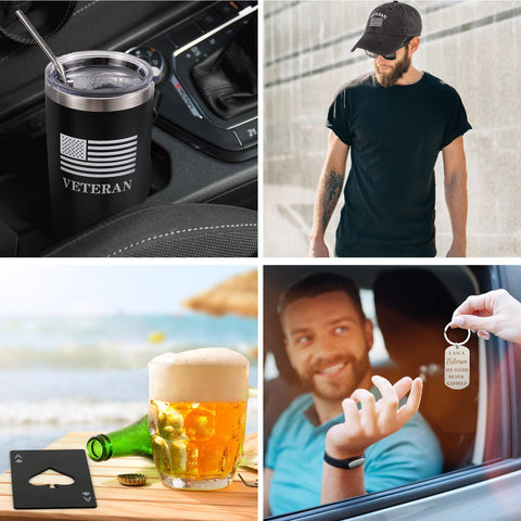 SAIWEILAI ONLINE veterans gift set keychain is durable and easy to carry.