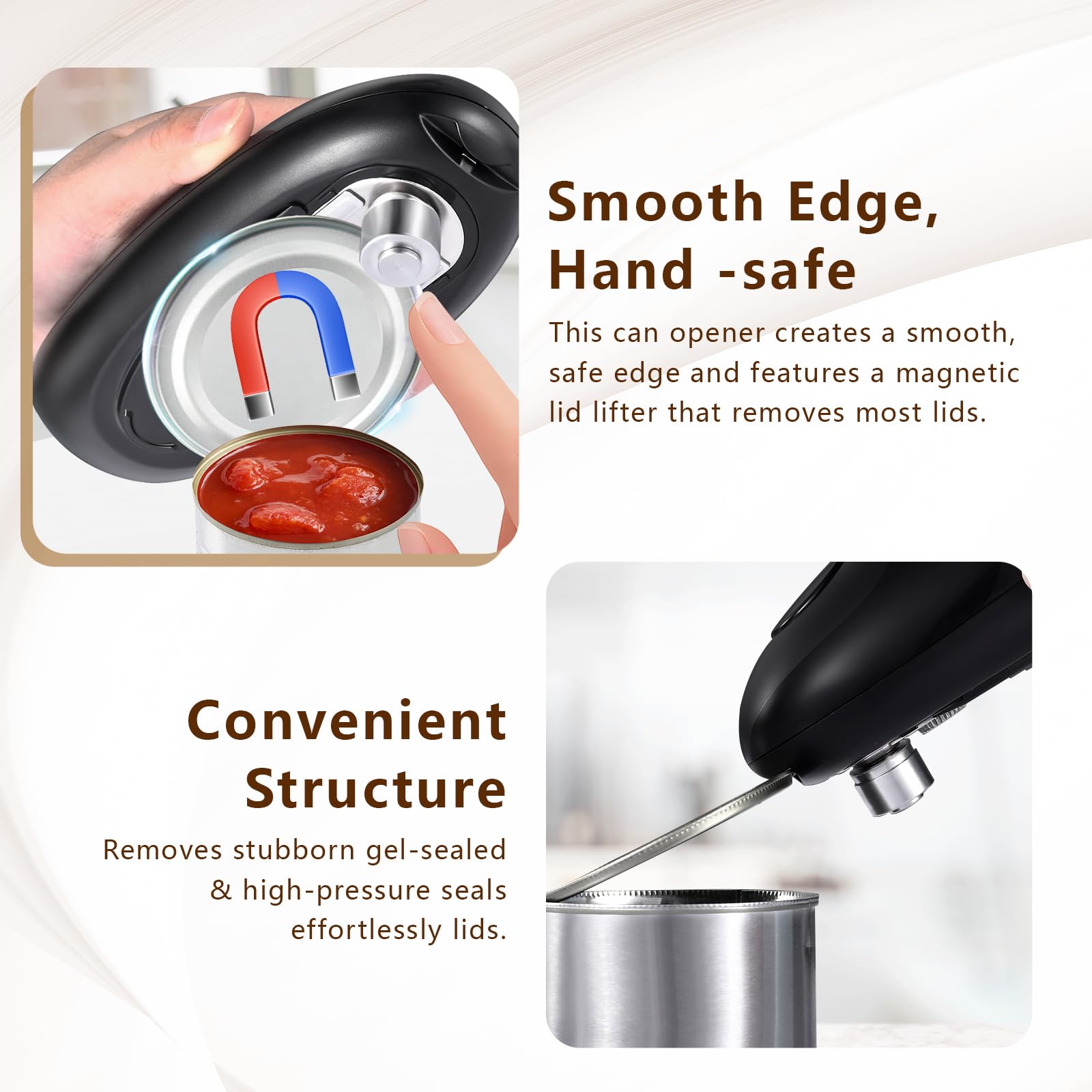 SAKAMOSH built-in lid lifter enables touch-free lid access.