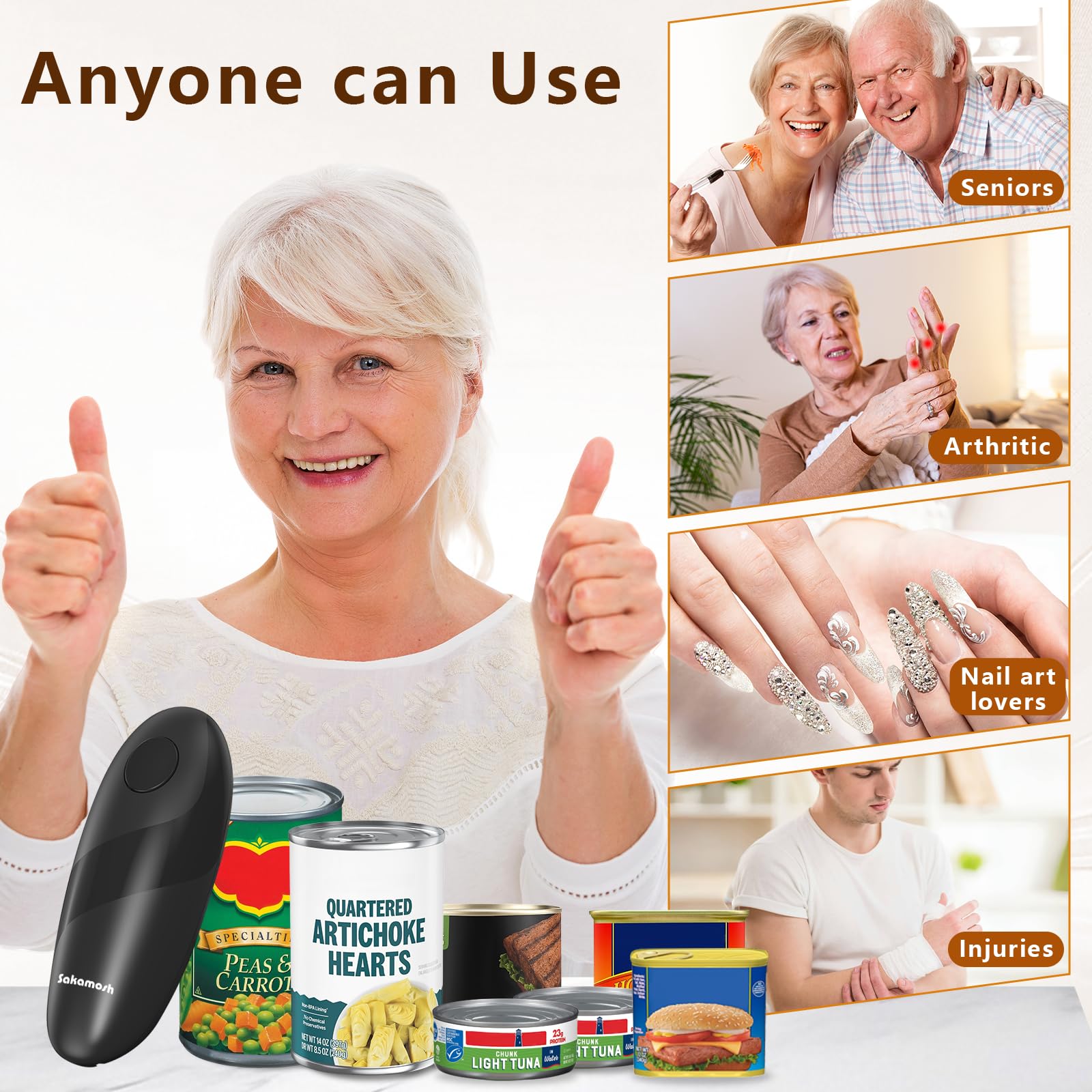 SAKAMOSH left-handed friendly design supports comfortable use.