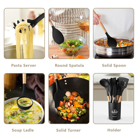 SAKAMOSH silicone pasta server delivers firm, even portions without damaging pasta.