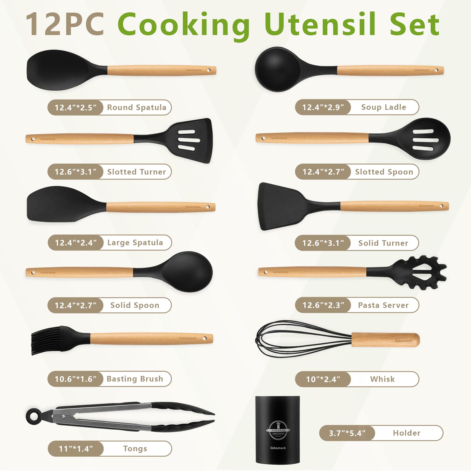 SAKAMOSH silicone spatula designed to flip without sticking on nonstick pans.