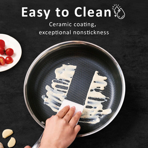 SAKAMOSH stay-cool hollow handle reduces heat exposure while cooking.