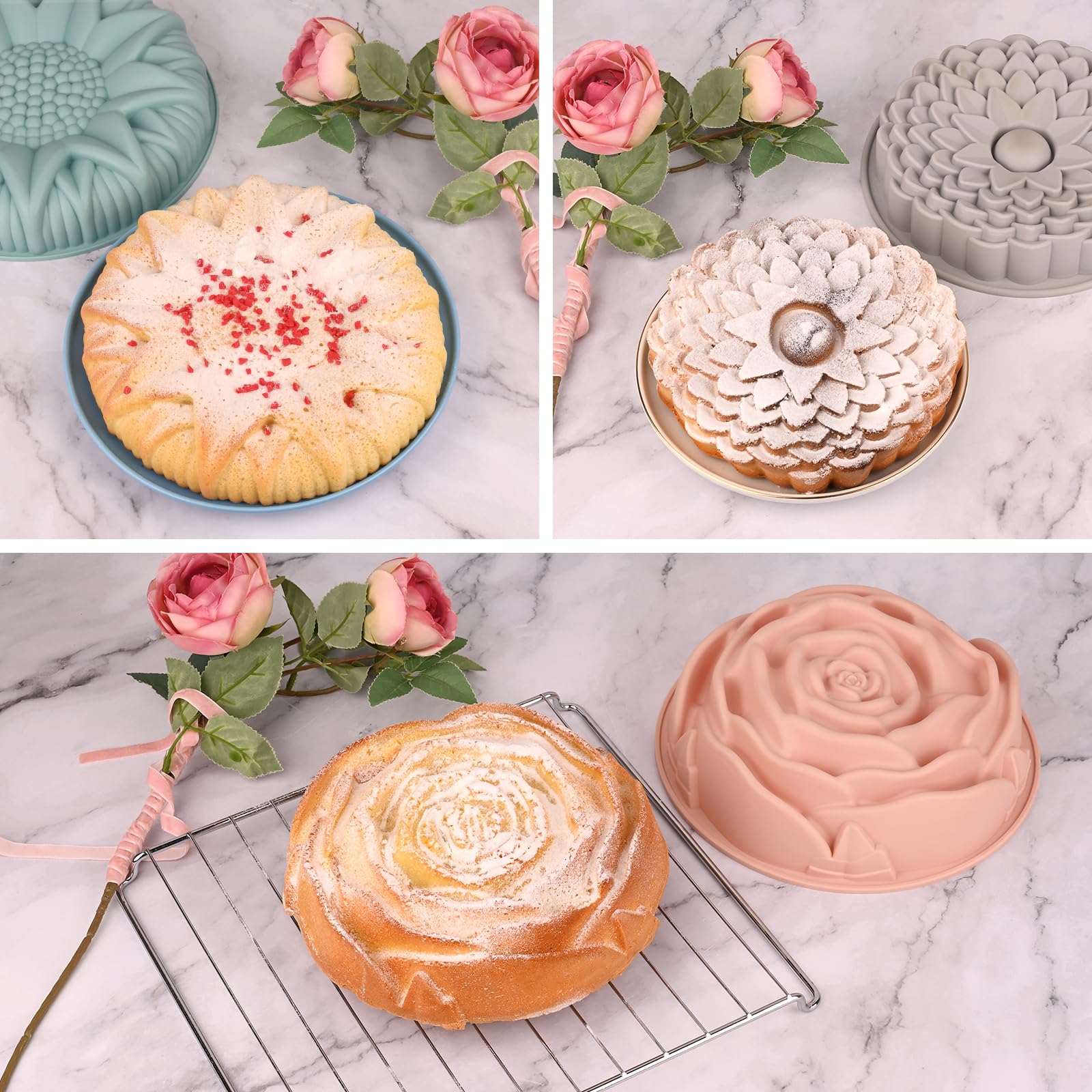 Sakolla easy-cleanup molds simplify party prep and cleanup after baking.