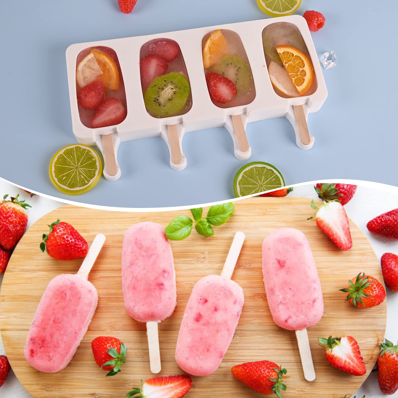 Sakolla molds release smoothly, ideal for cakesicles and frozen fruits.