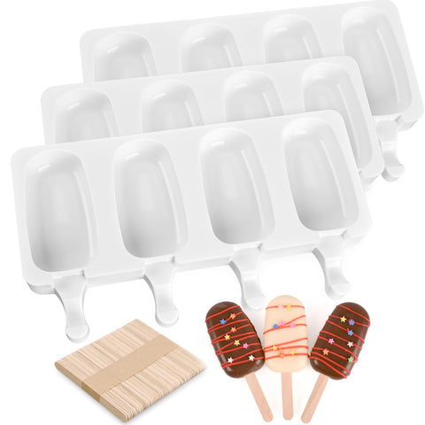 Sakolla popsicle mold in oval classic shape for easy release and uniform treats.