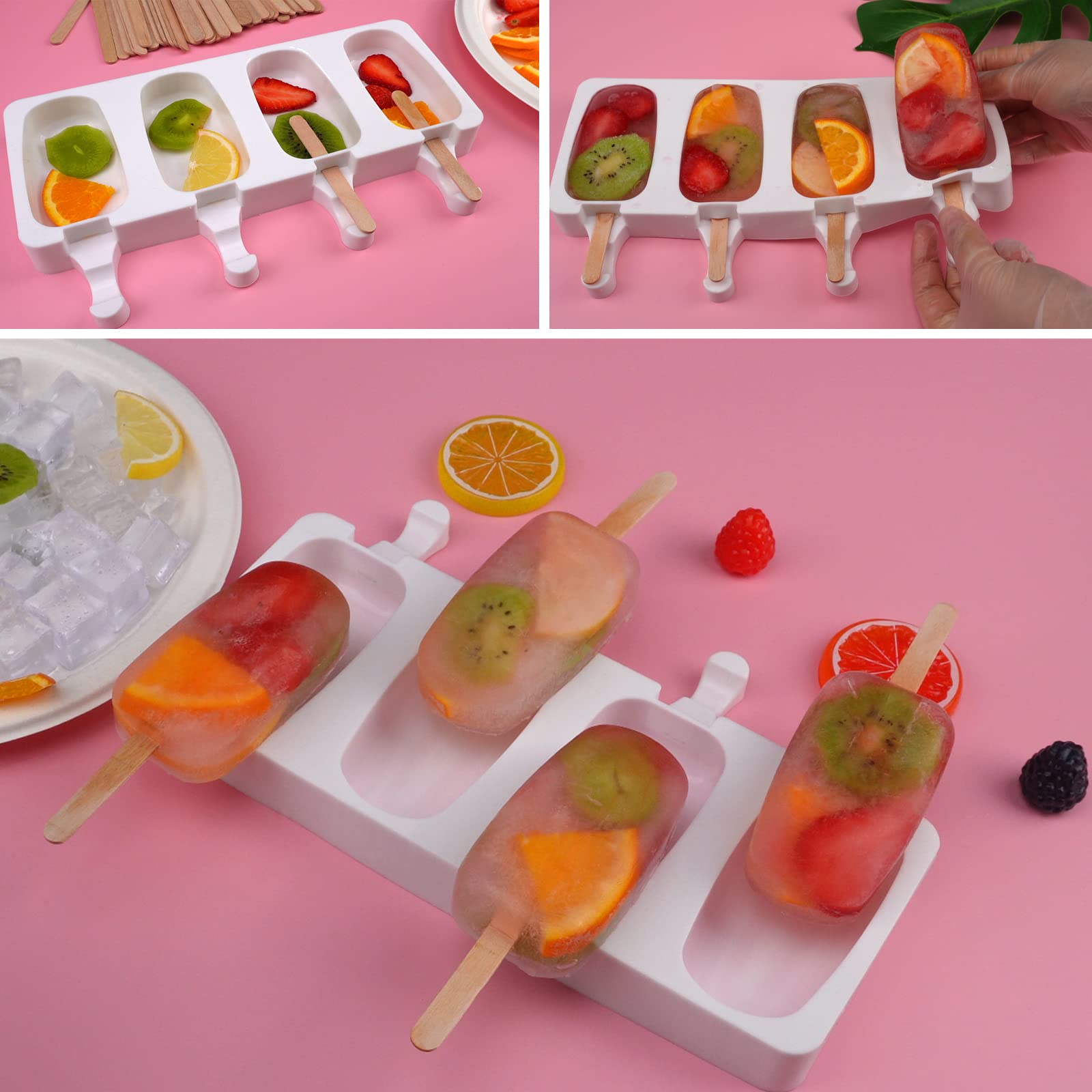 Sakolla silicone molds withstand bake and freeze for versatile desserts.