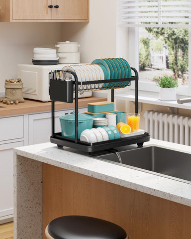 Sakugi 15x11.4x15 inch rack fits compact kitchens and small spaces.