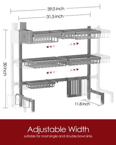 Sakugi rack features removable hooks for brushes, cups, and kitchen tools.