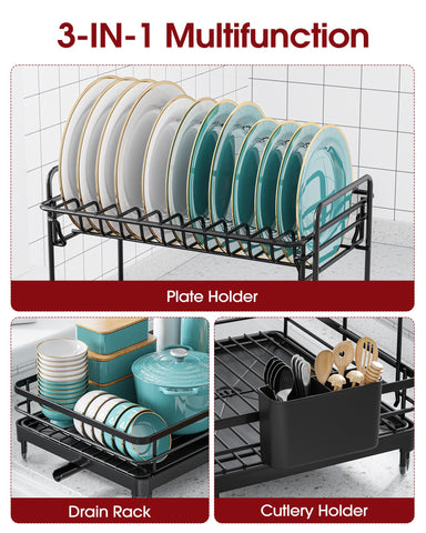 Sakugi X-Large top-tier on the rack holding plates neatly for easy access