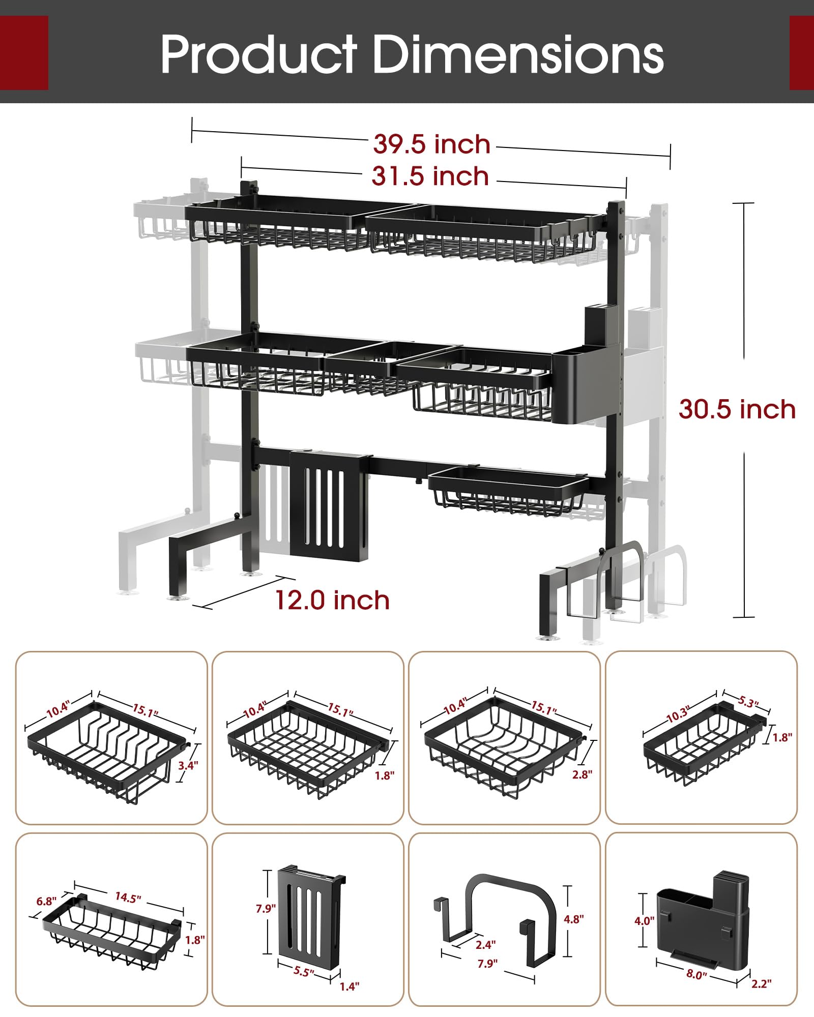 Easy installation with included hardware and clear instructions.