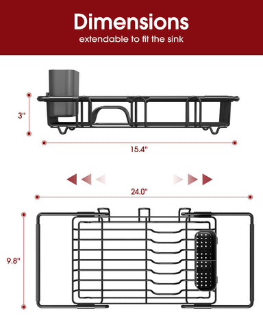 Sakugi non-slip bars stabilize the rack during use on damp countertops