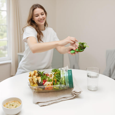 SaladJar is dishwasher safe for quick cleanup after meals.