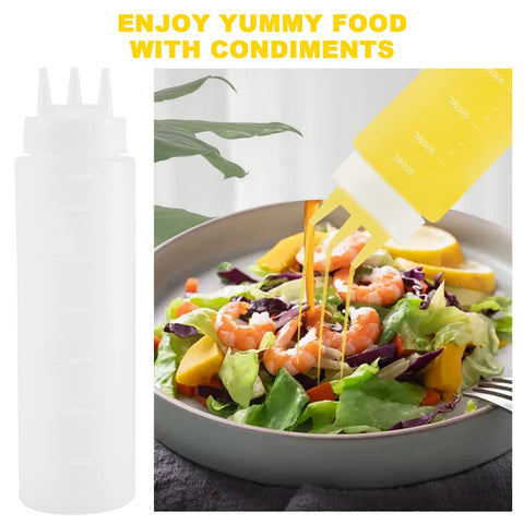 Saladulce versatile bottles suit dressings, oils, and condiments.