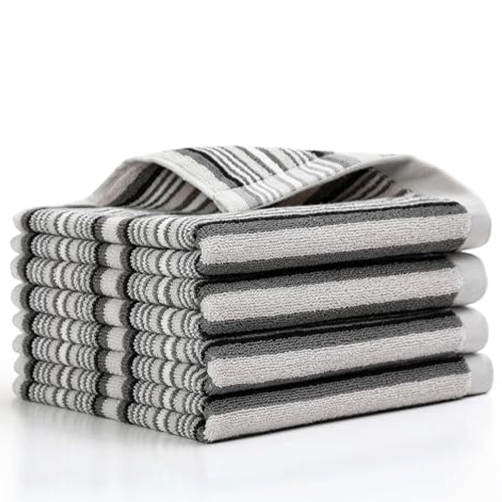 SALAS premium cotton kitchen towel gray 16x26 inches for quick dish drying.
