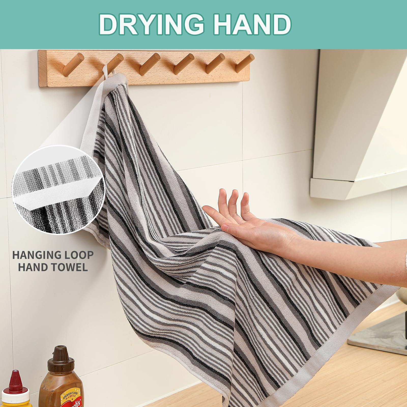 SALAS soft, durable cloths gentle on hands and dishes.