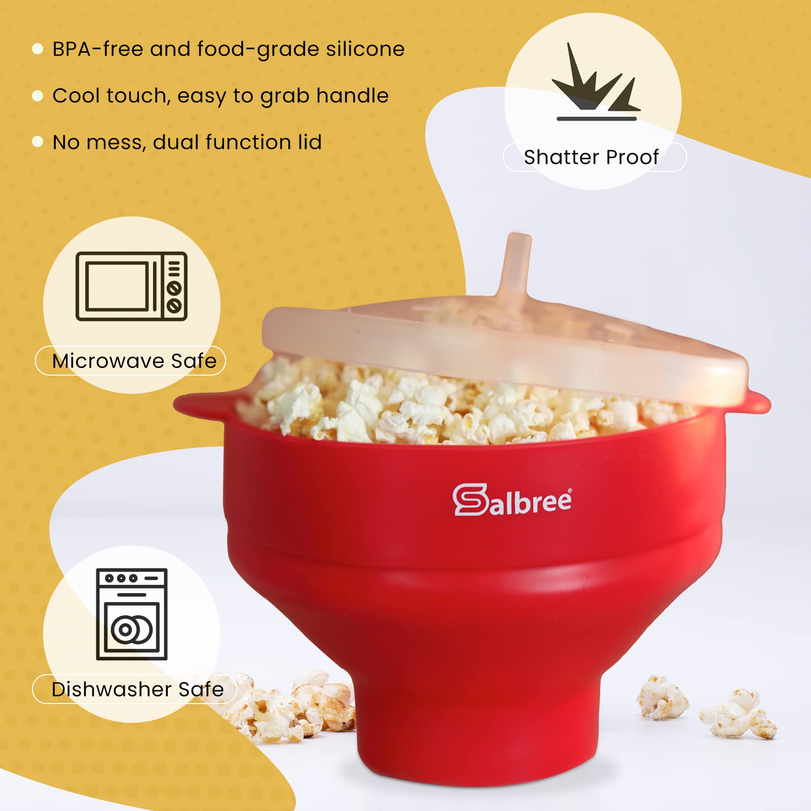 Salbree 16-cup capacity ideal for family movie night
