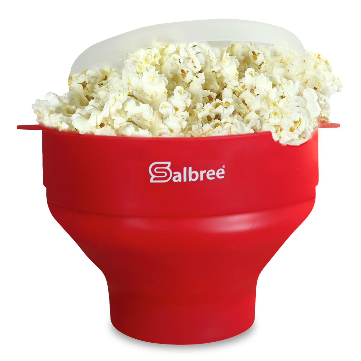 Salbree collapsible popcorn popper in compact form for easy storage and fast popcorn