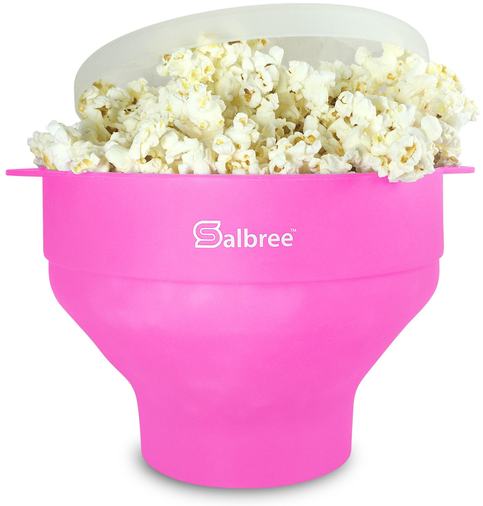 Salbree popcorn maker with collapsible design saves space in compact kitchens.