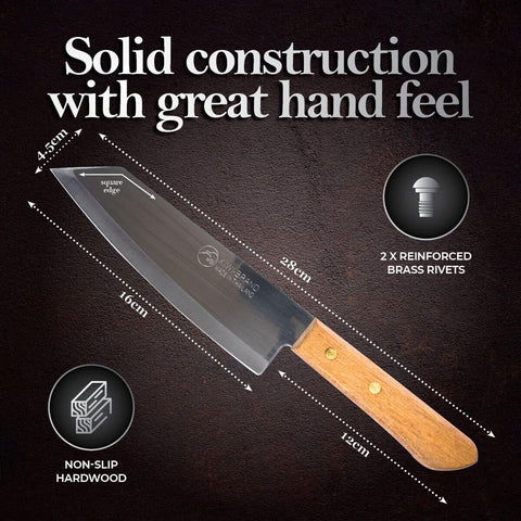 SALINRAAT Kiwi Deba 171-172 flexible blade supports delicate trimming and versatile cuts.