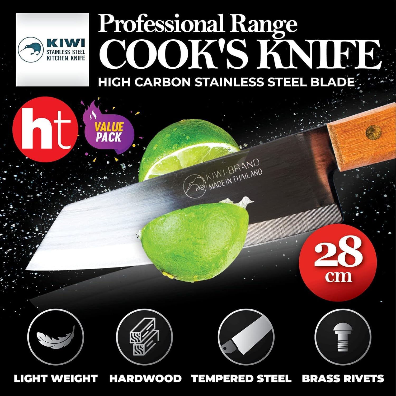 SALINRAAT Kiwi Deba 171-172 precision-cutting for fast, confident kitchen prep.