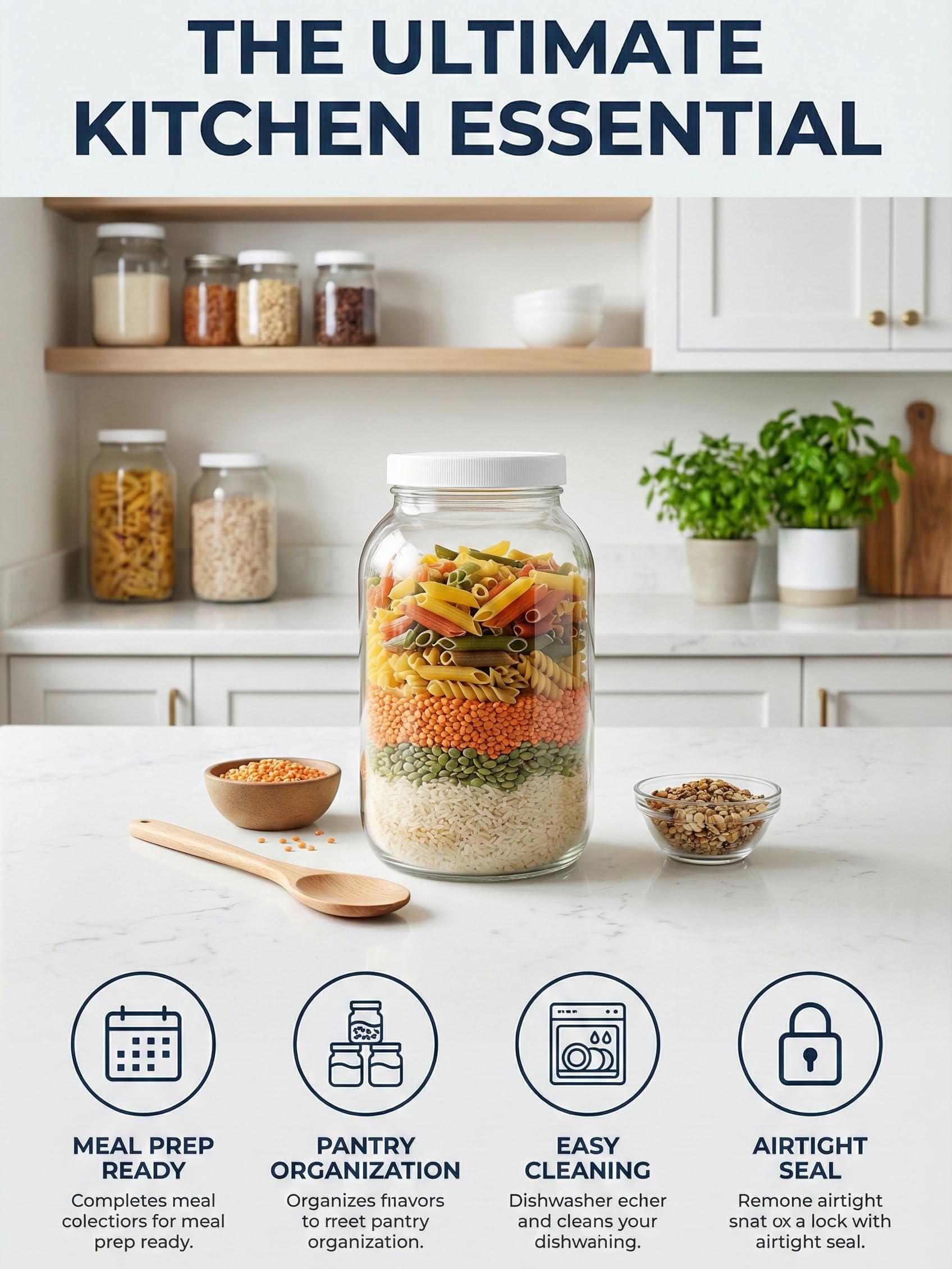 Sally's Organics kombucha fermentation jar shown with a SCOBY and space to grow.