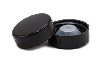 Sally's Organics leak-proof cap on a bottle for travel.