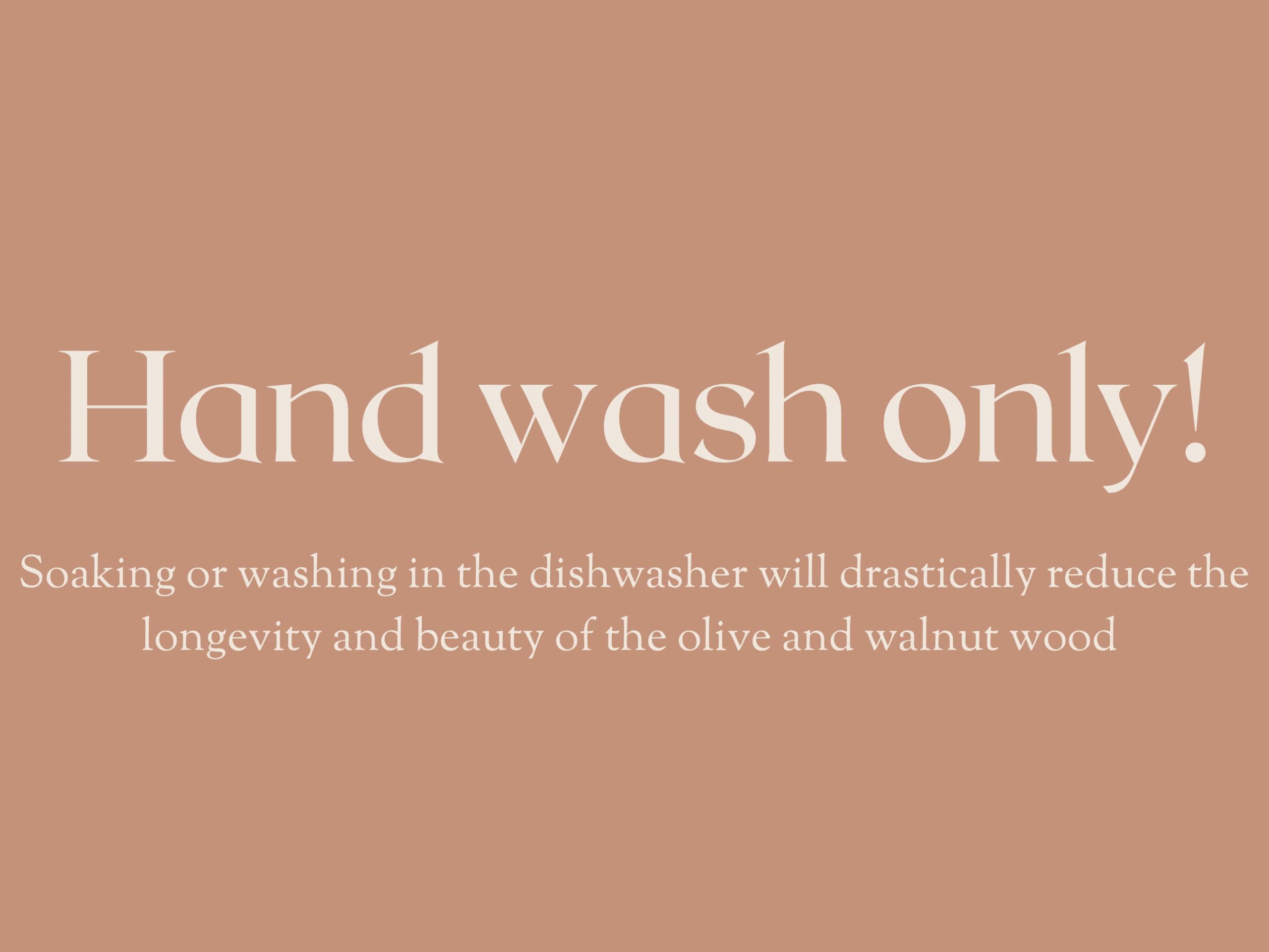 Salt & York walnut utensil set collection featuring five elegant pieces