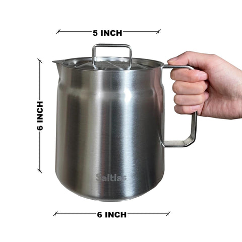 Durable 304 stainless steel pot for long-lasting frying performance.