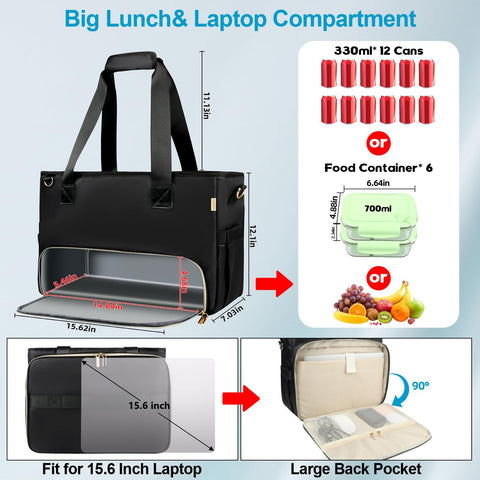 Sambois dedicated 15.6-inch laptop compartment for secure device protection