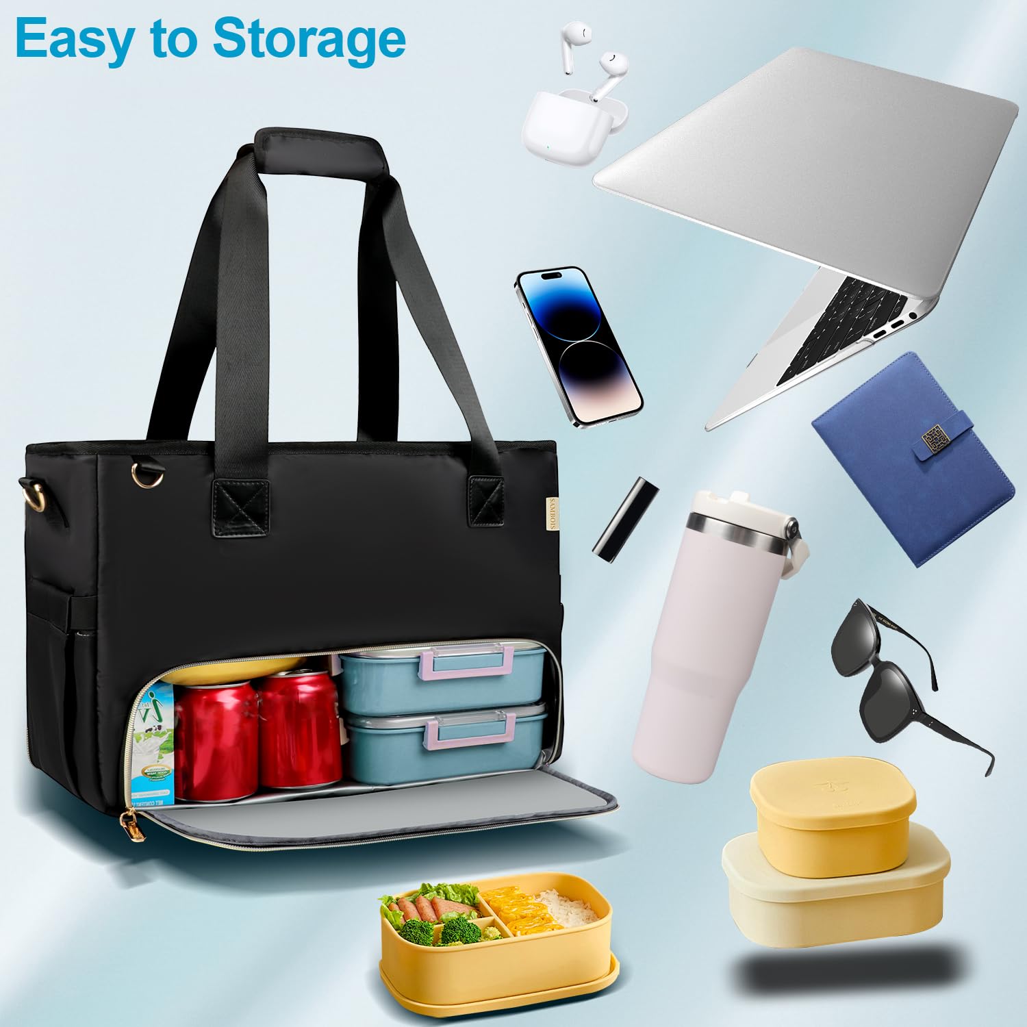 Sambois trolley sleeve shown for easy transport with rolling luggage