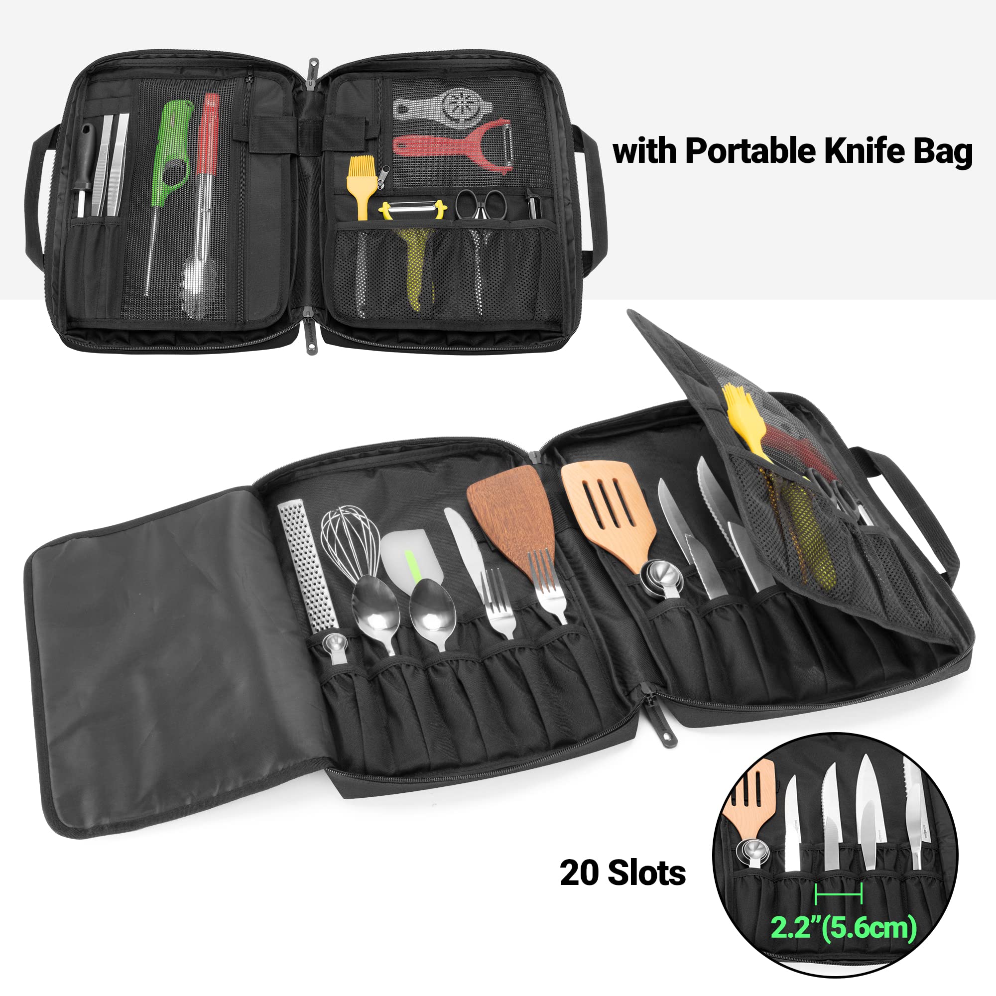 Samd ew knife bag showing lock hole for added security when not in use