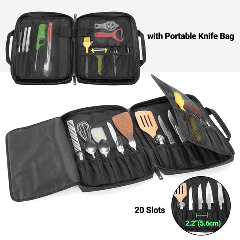 Samd ew knife bag showing lock hole for added security when not in use