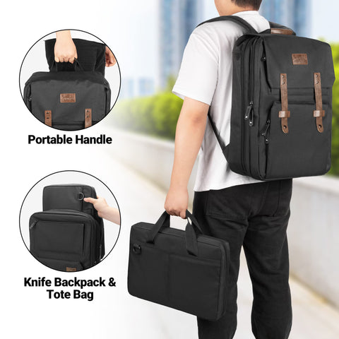 Samd ew cut-resistant pockets protect kitchenware during transport