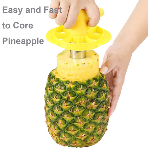 SameTech pineapple core slicer with detachable wedger for ready to eat chunks