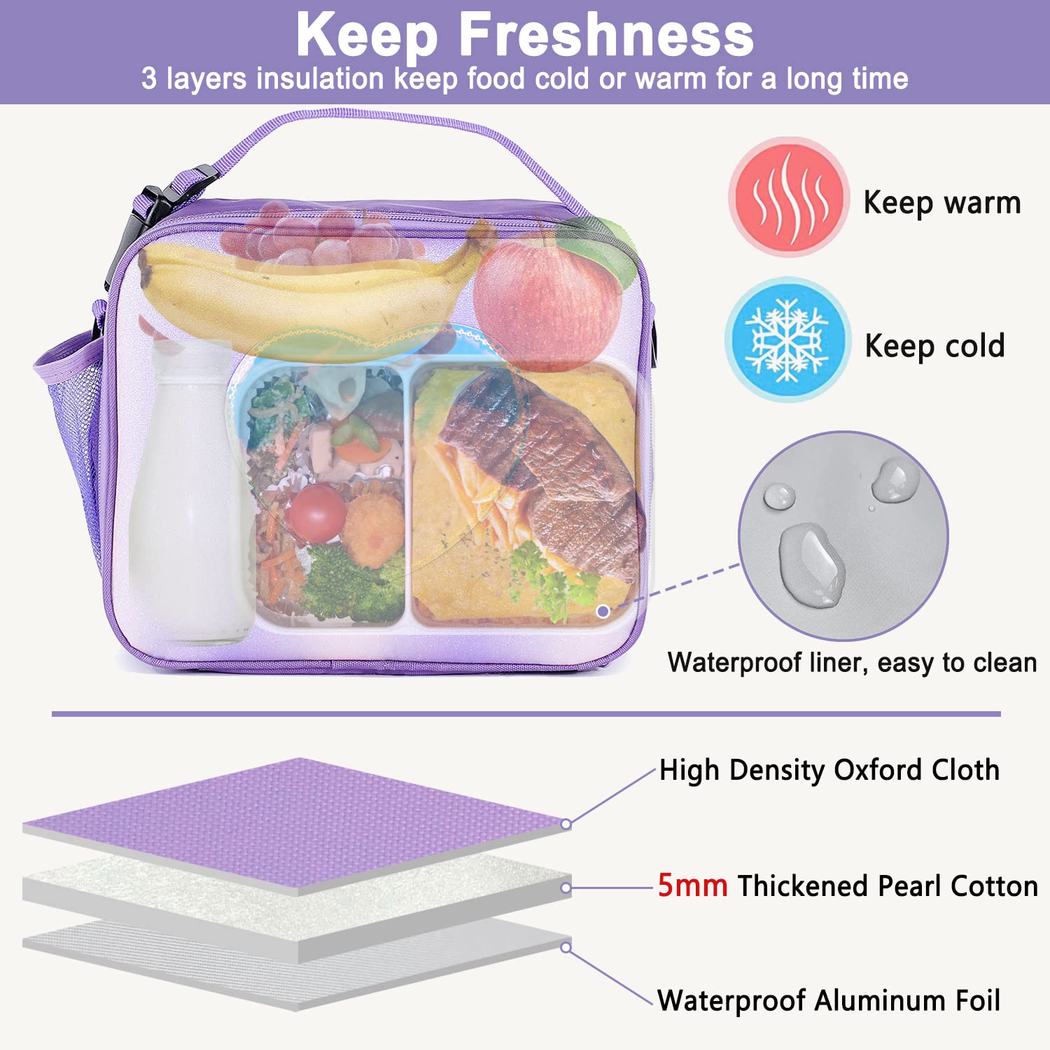 Samhe cooler bag with adjustable strap for hands-free transport.