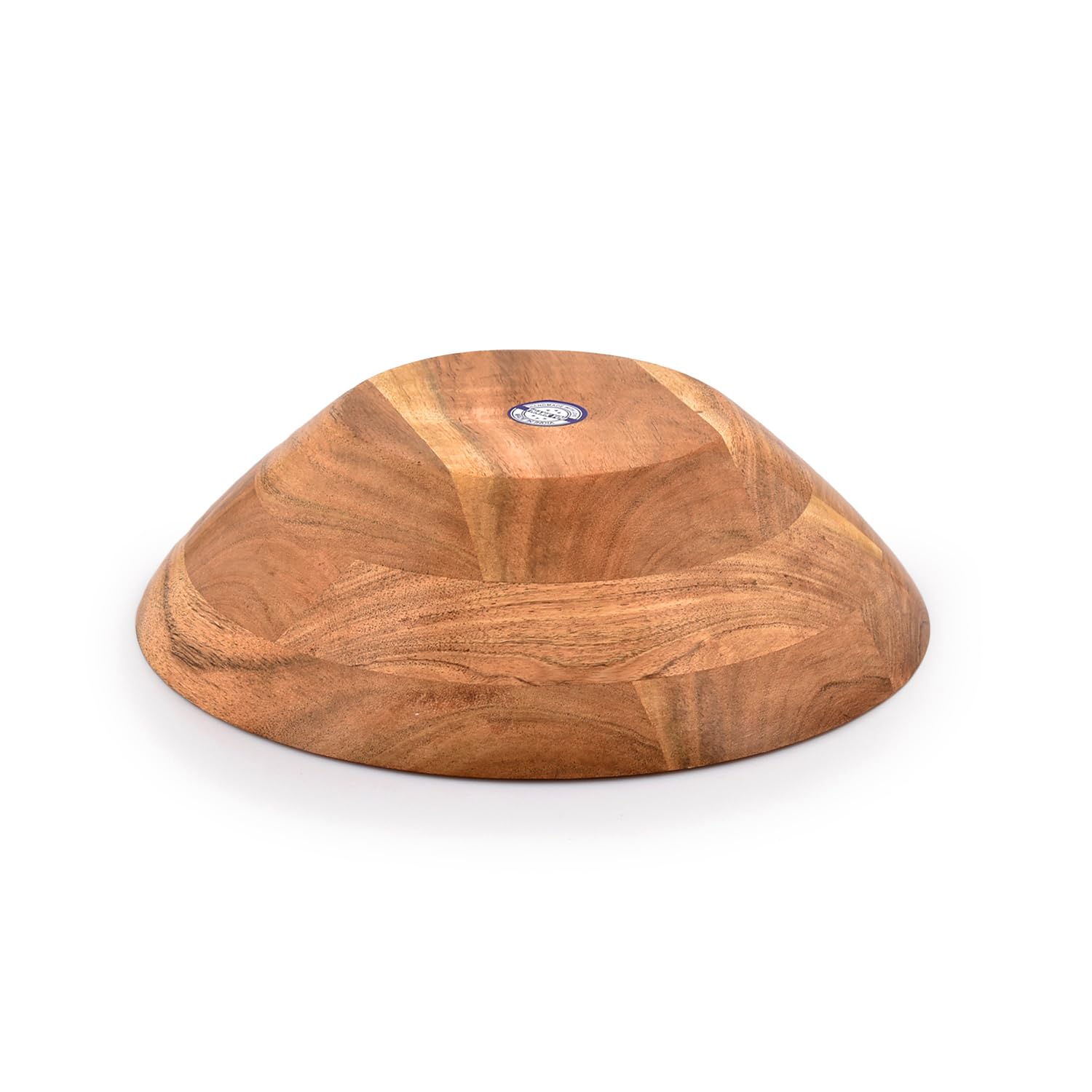 Samhita acacia wood bowl on kitchen counter as decorative fruit holder